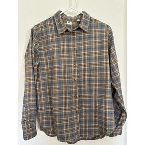 uniqlo women’s Button Up Long Sleeve Top Medium